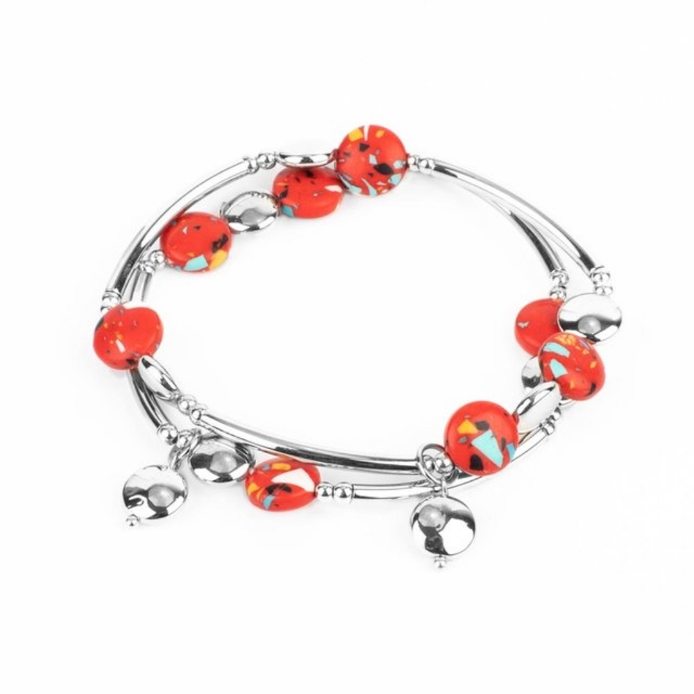 Terrazzo Territory Red Bracelet